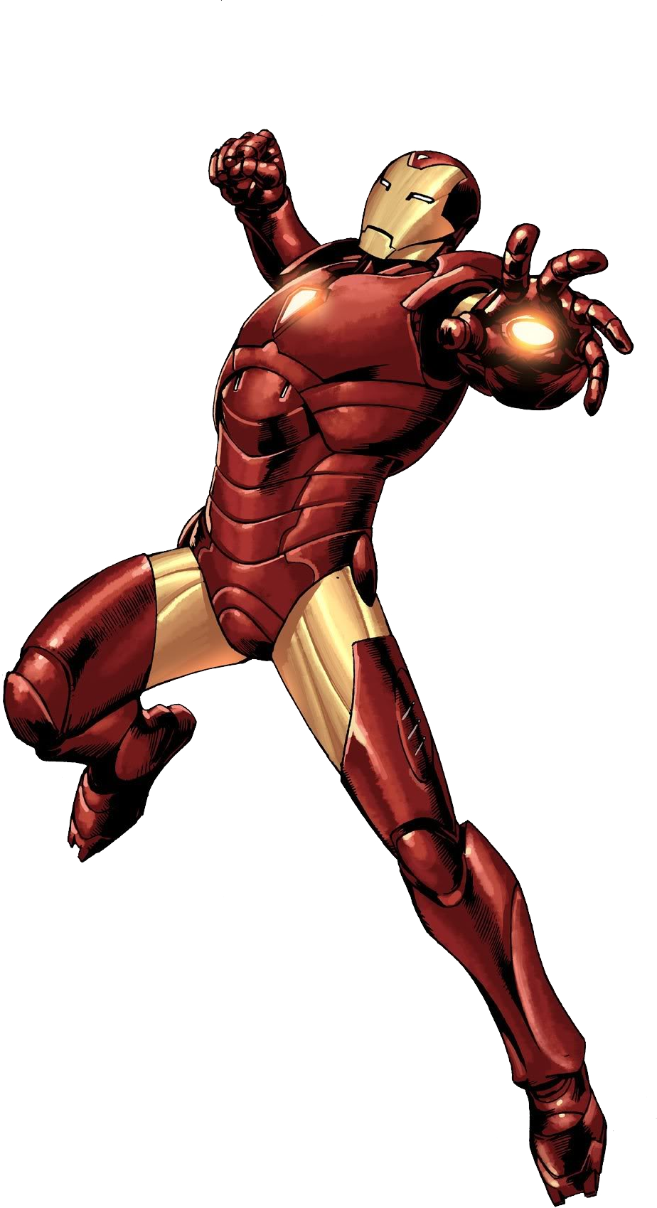 Iron Manin Action Pose PNG Image