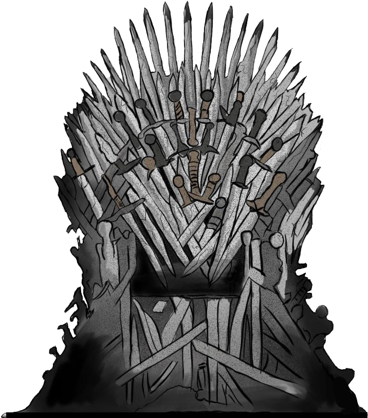 Iron Throne Artistic Rendering PNG Image