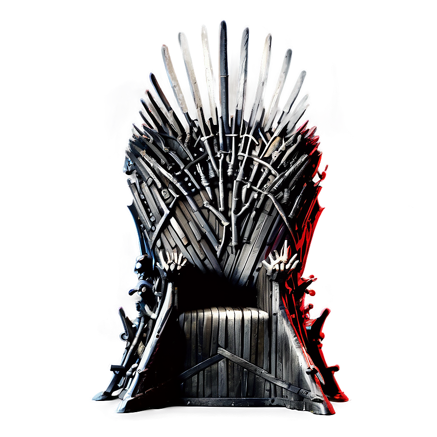 Iron Throne Black And White Png Kdt PNG Image