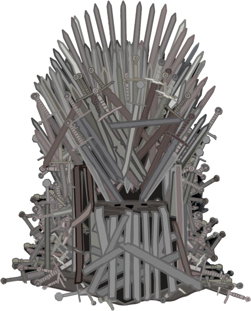 Iron Throne Rendered Image PNG Image