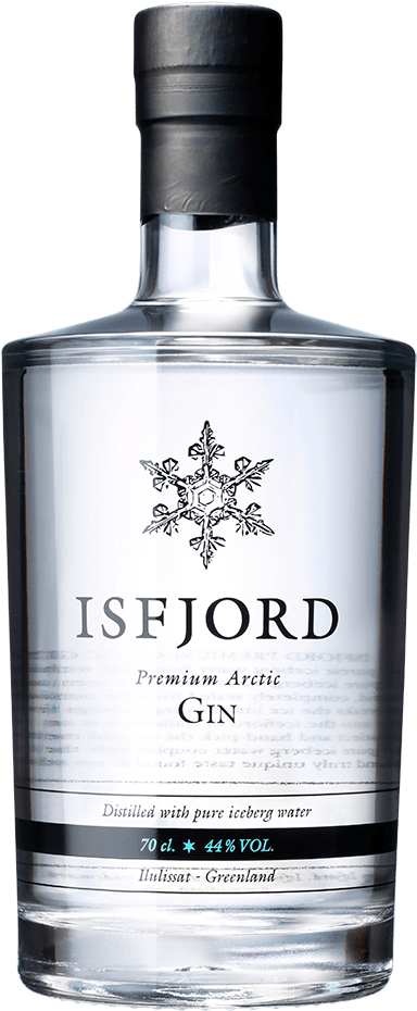 Isfjord Arctic Premium Gin Bottle PNG Image