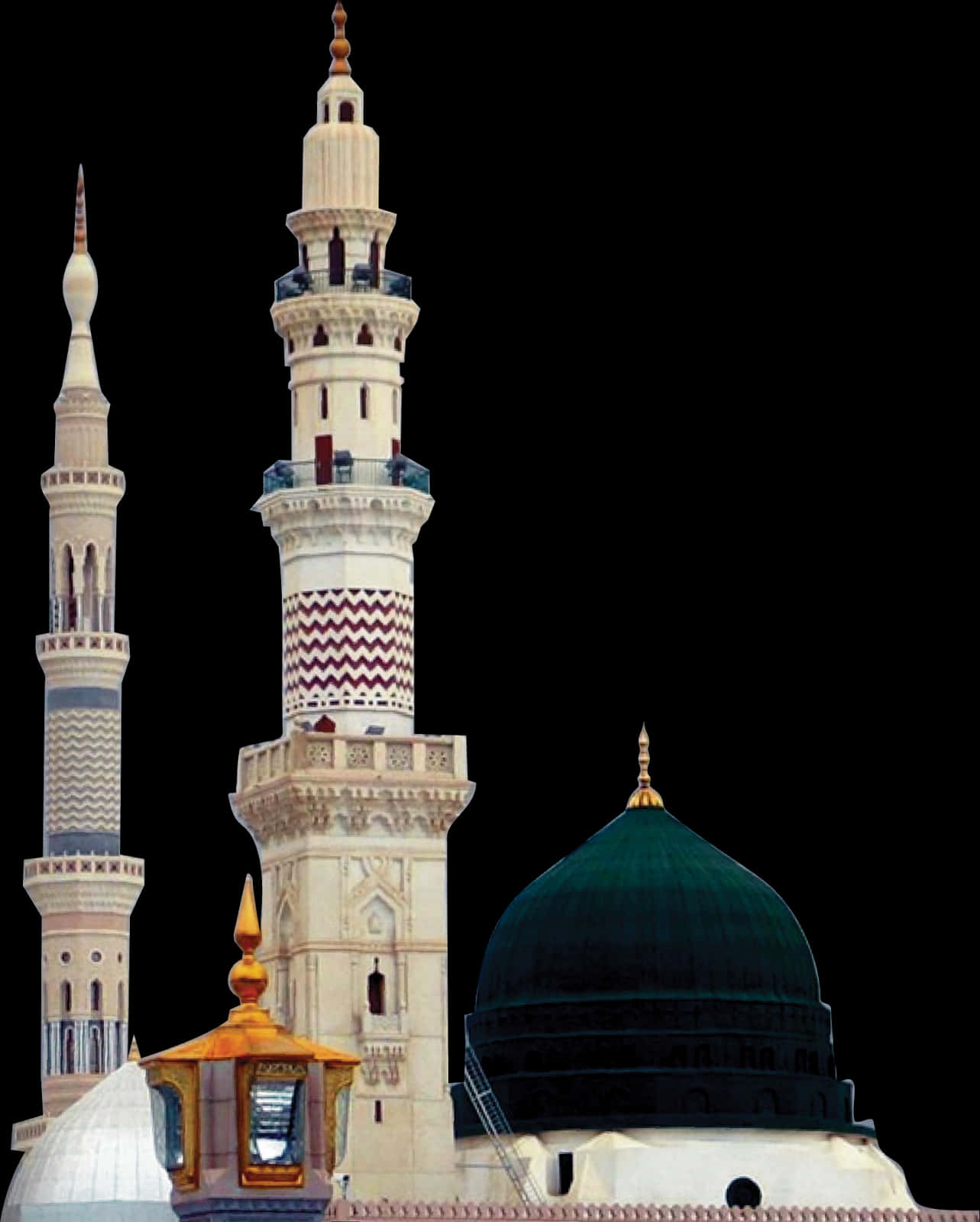 Islamic_ Architecture_ Minarets_and_ Dome.jpg PNG Image