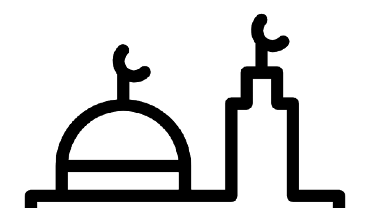 Islamic Mosque Silhouette PNG Image