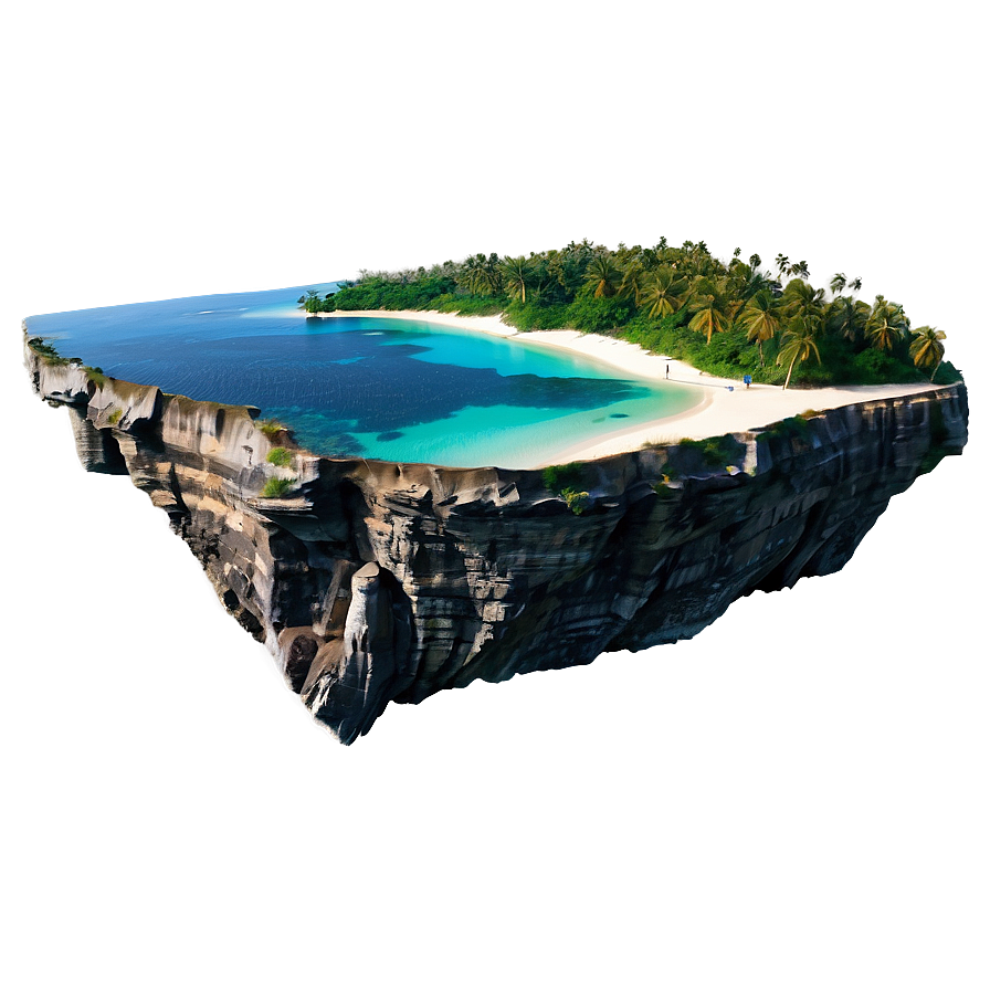 Island Cliff Diving Spot Png 05232024 PNG Image