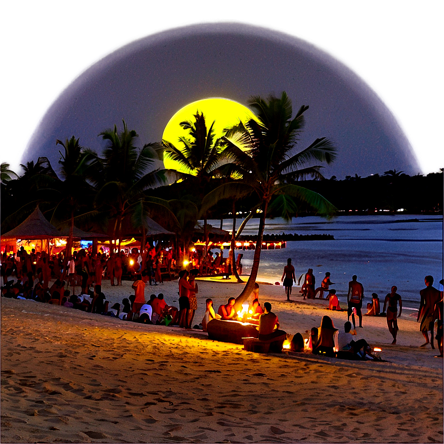 Island Full Moon Party Png Hwu1 PNG Image