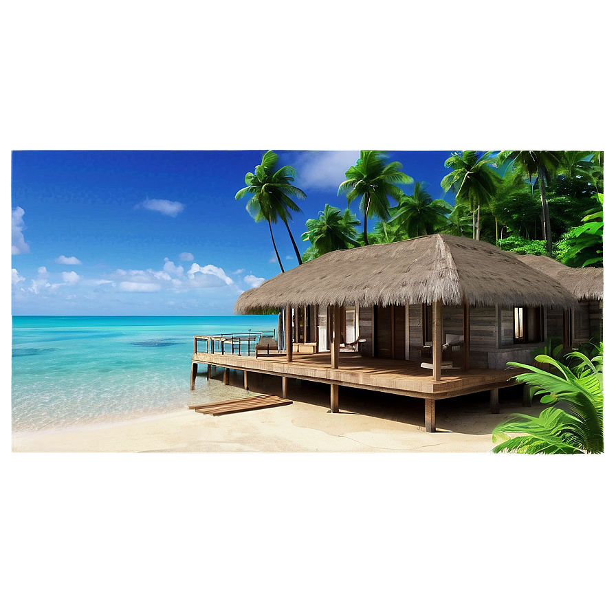 Island Mansion Paradise Png 3 PNG Image