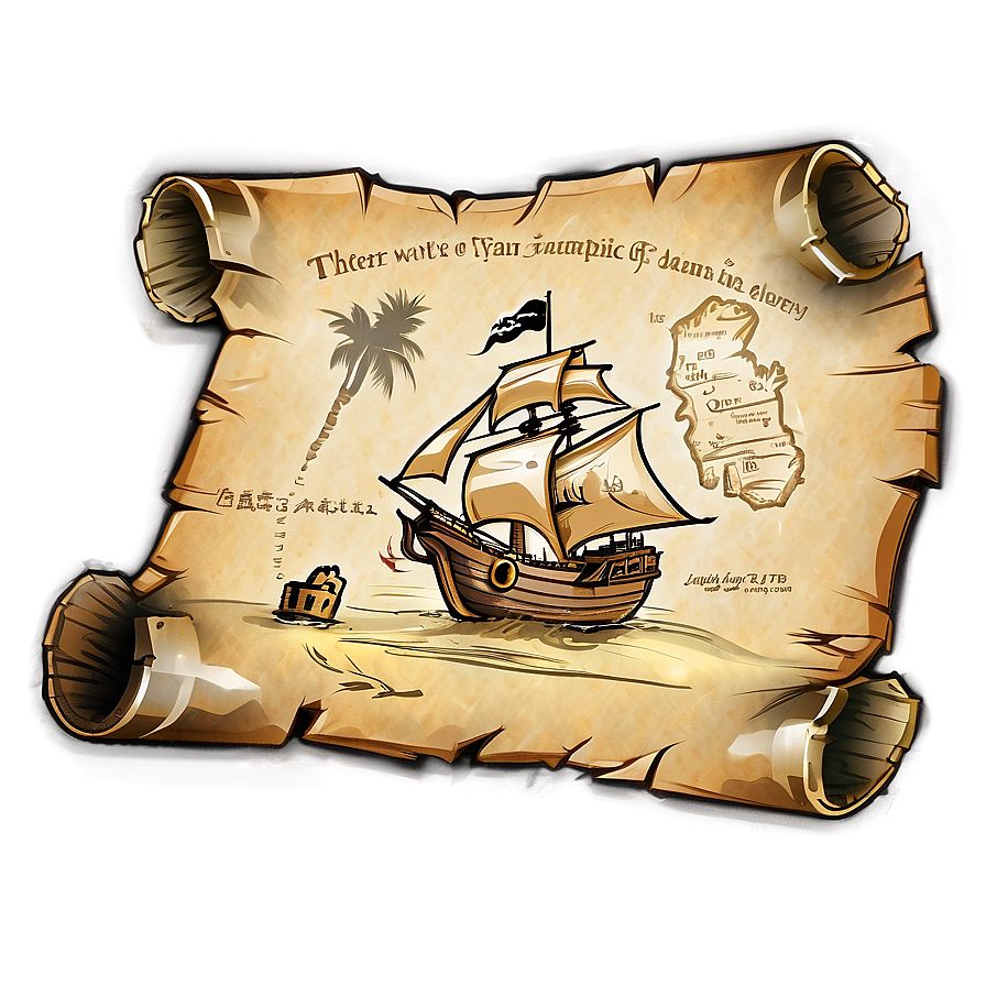 Island Pirate Treasure Map Png 93 PNG Image