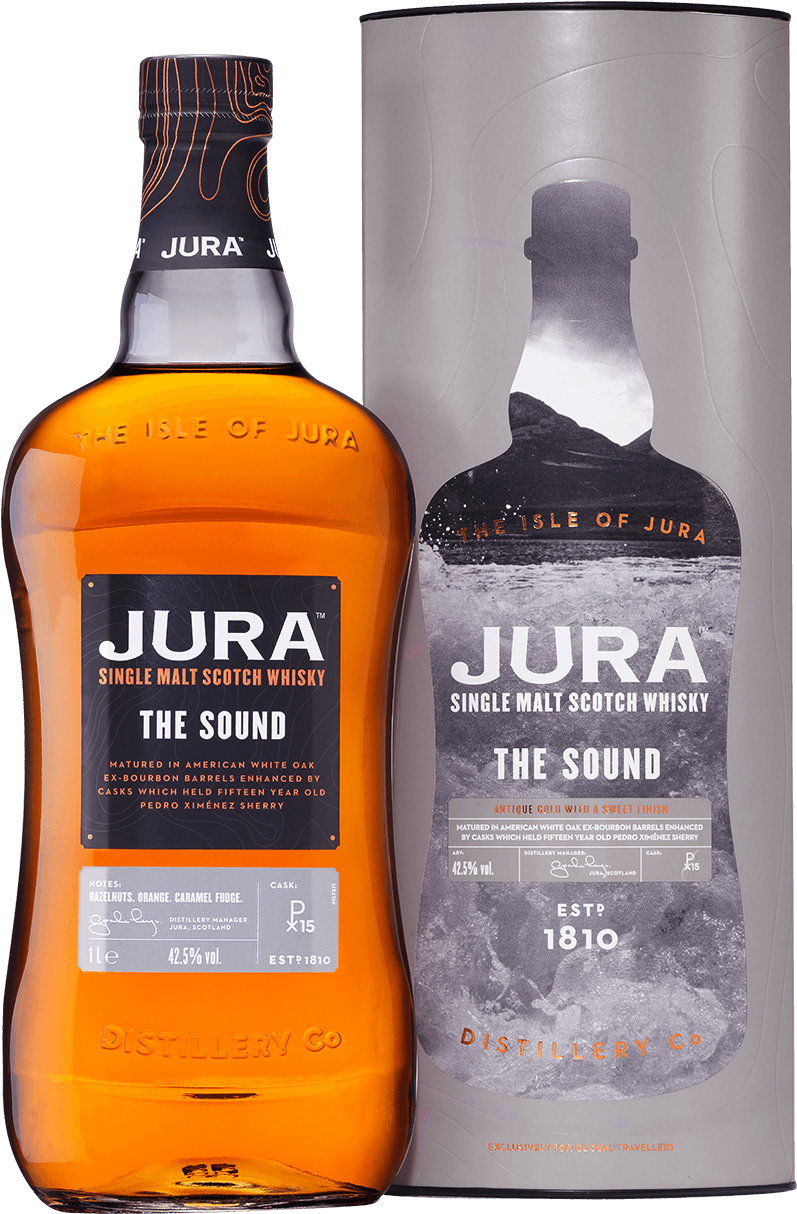 Isleof Jura The Sound Whisky Bottle PNG Image