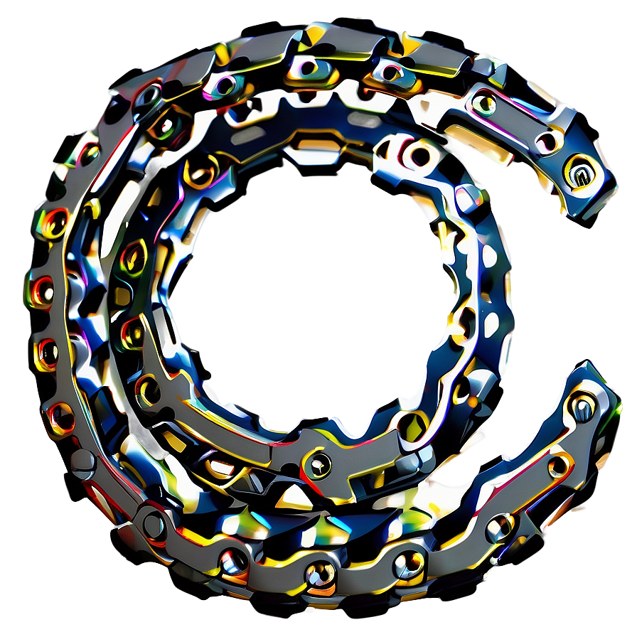 Isolated Bike Chain Segment Png Oks PNG Image