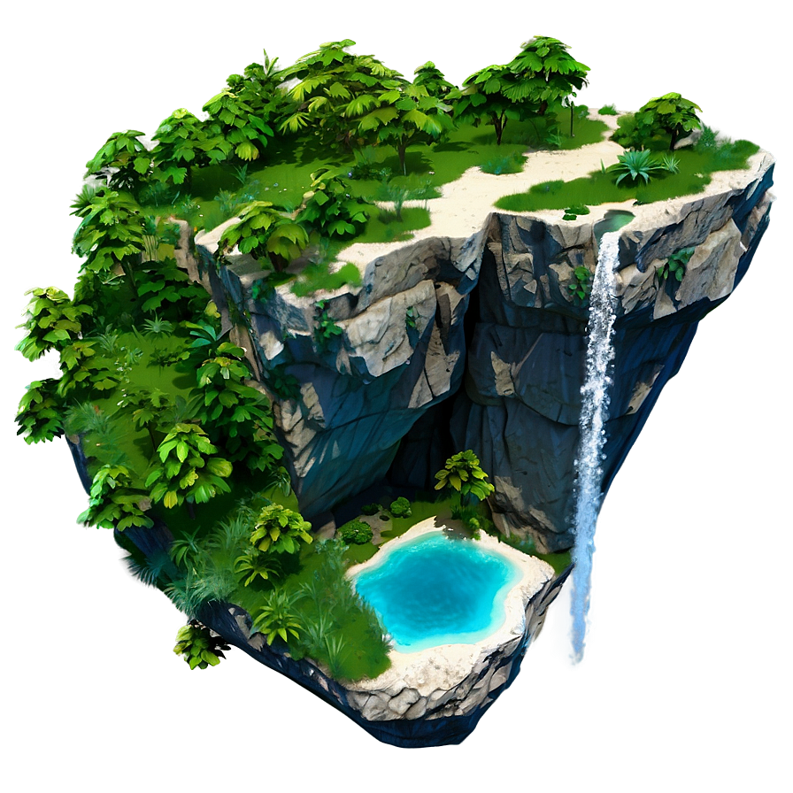 Isolated Cliff Island Png Tho PNG Image