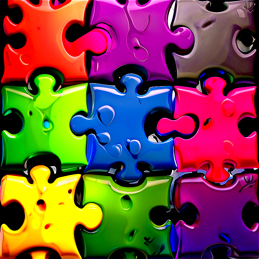 Isolated Puzzle Pieces Png Qnt PNG Image