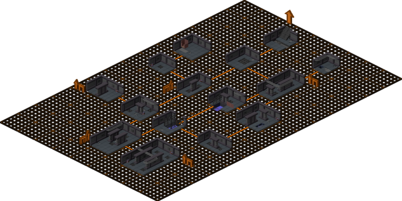 Isometric Factory Floor Layout PNG Image