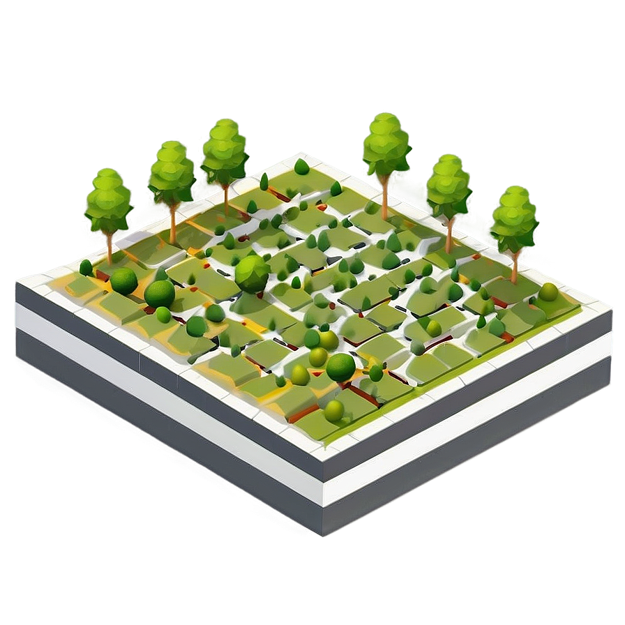 Isometric Grid For Landscape Design Png Maf23 PNG Image