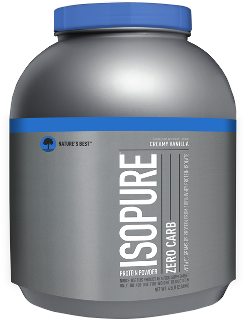 Isopure Protein Powder Container PNG Image