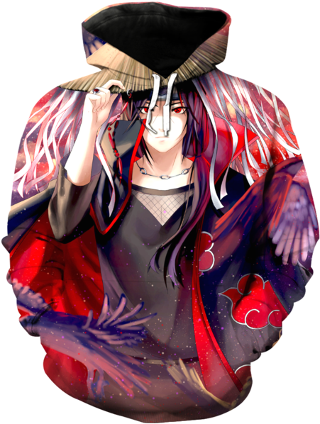 Itachi Uchiha Akatsuki Cloak Art PNG Image