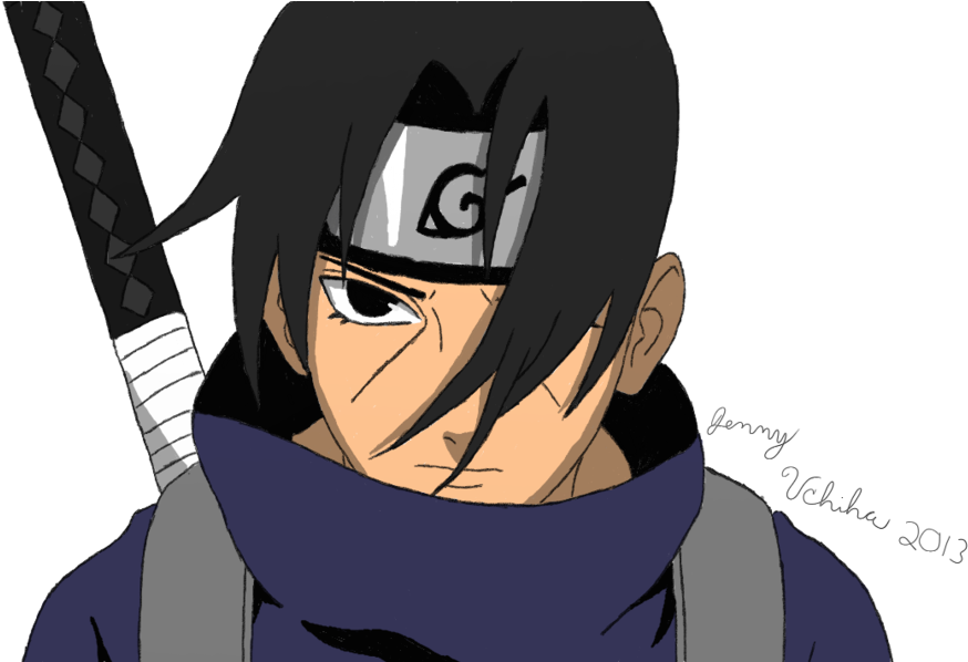 Itachi Uchiha Anime Character Artwork PNG Image