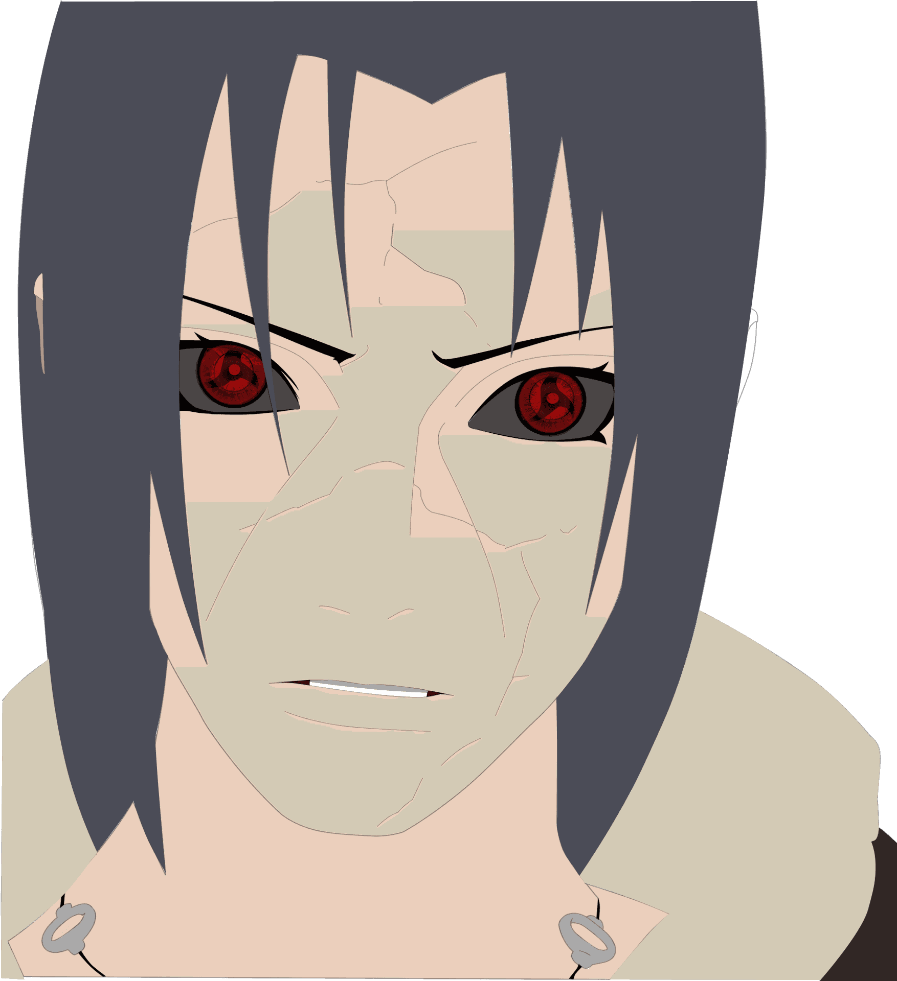 Itachi Uchiha Sharingan Glare PNG Image