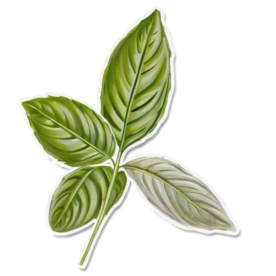 Italian Basil Leaf Png 37 PNG Image