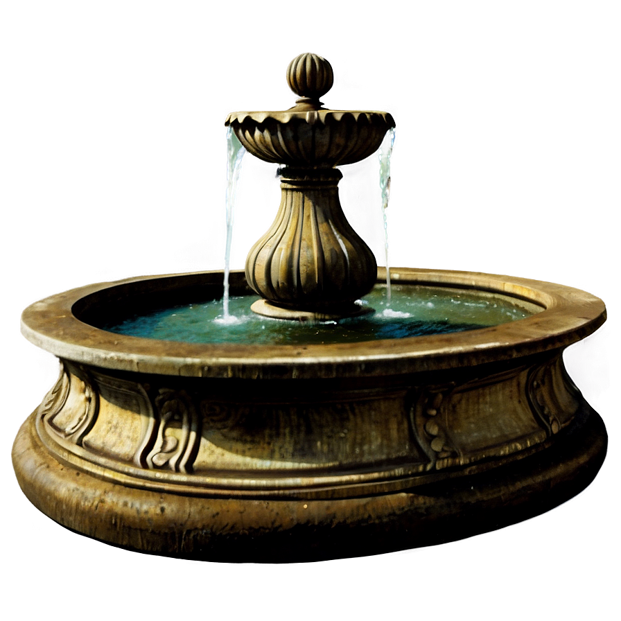 Italian Style Fountain Png Djt PNG Image