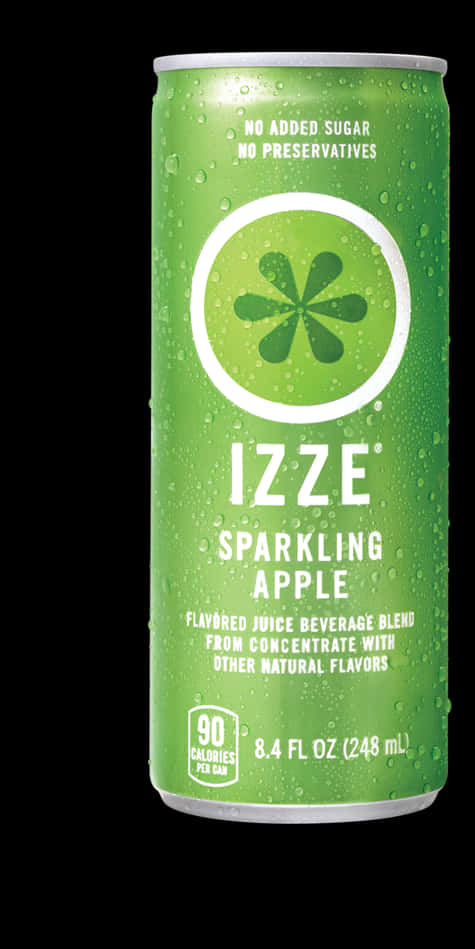 Izze Sparkling Apple Juice Can PNG Image