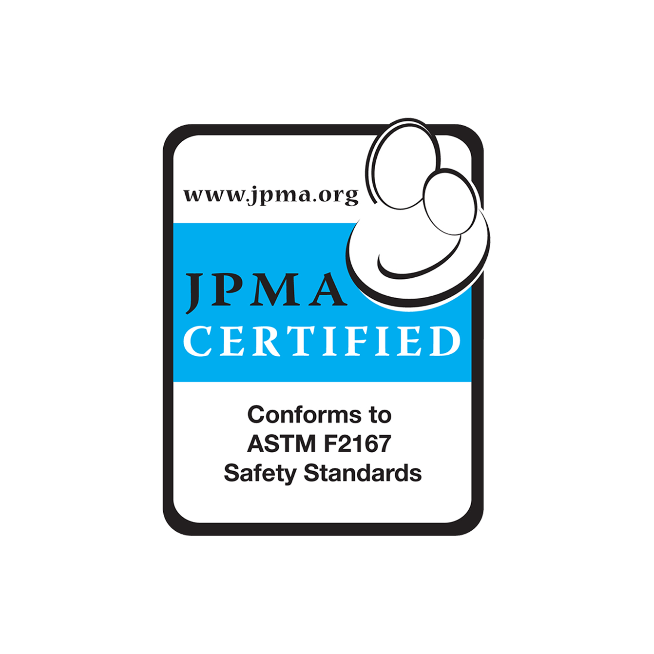 J P M A Certified Safety Standards Label PNG Image