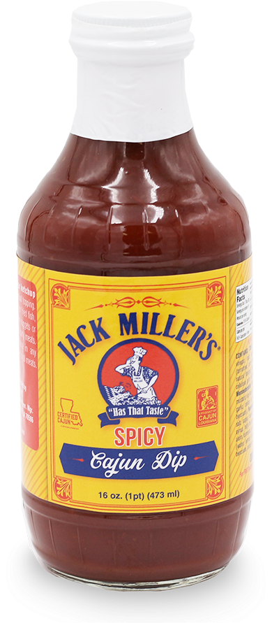 Jack Millers Spicy Cajun Dip Bottle PNG Image