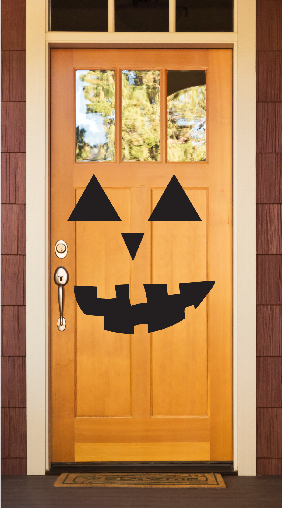 Jack O Lantern Door Decoration PNG Image