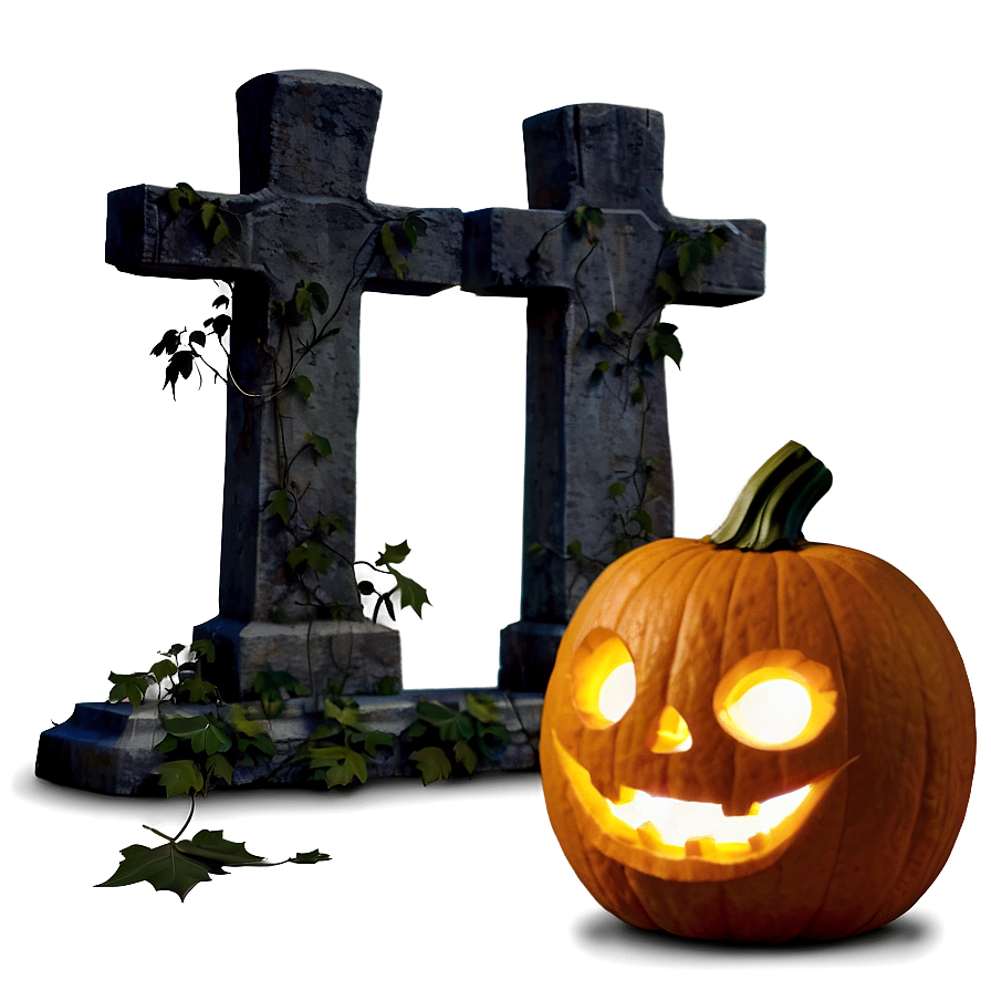 Jack O Lantern In Graveyard Png 05252024 PNG Image