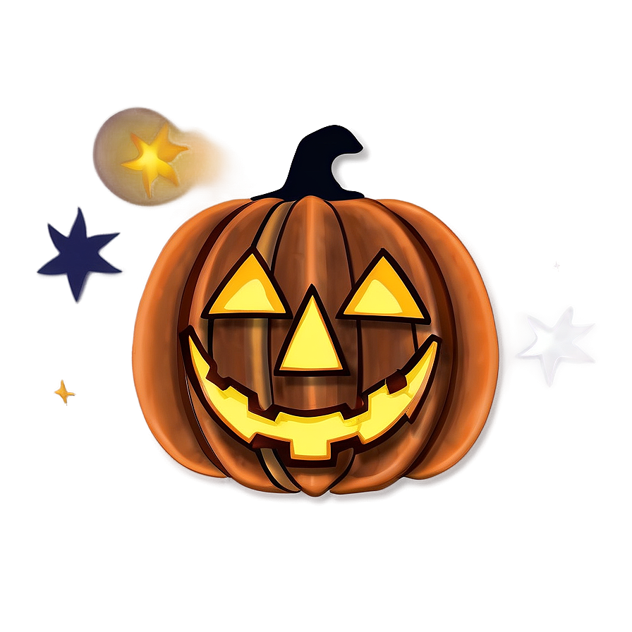 Jack O Lantern In Night Sky Png 64 PNG Image