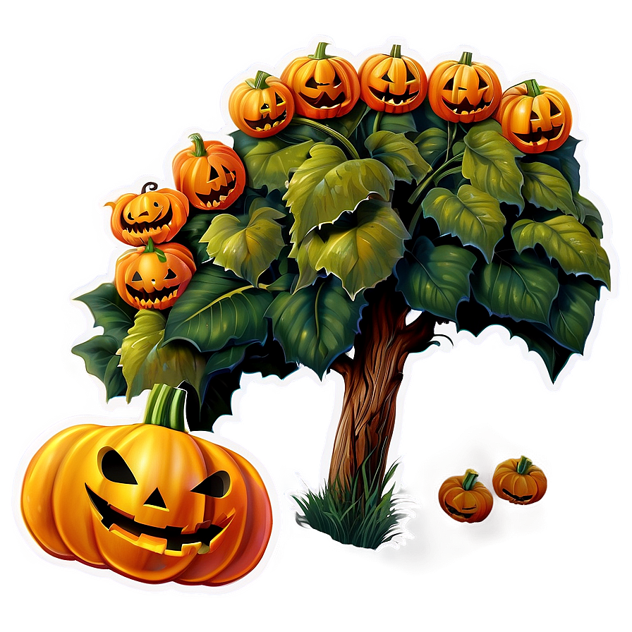 Jack O Lantern With Pumpkin Patch Png 47 PNG Image