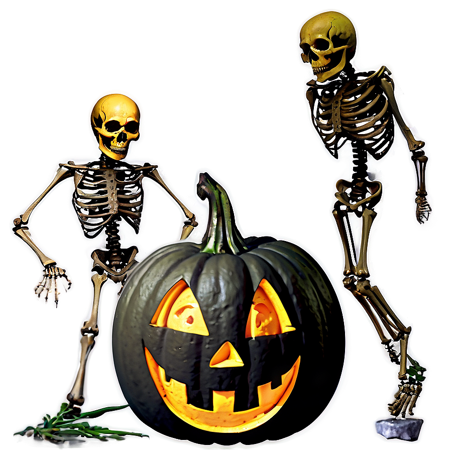 Jack O Lantern With Skeleton Png 69 PNG Image