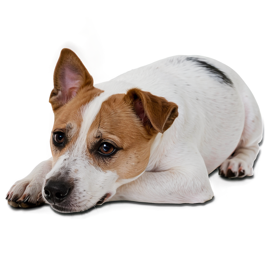 Jack Russell Laying Down Png Ocm PNG Image