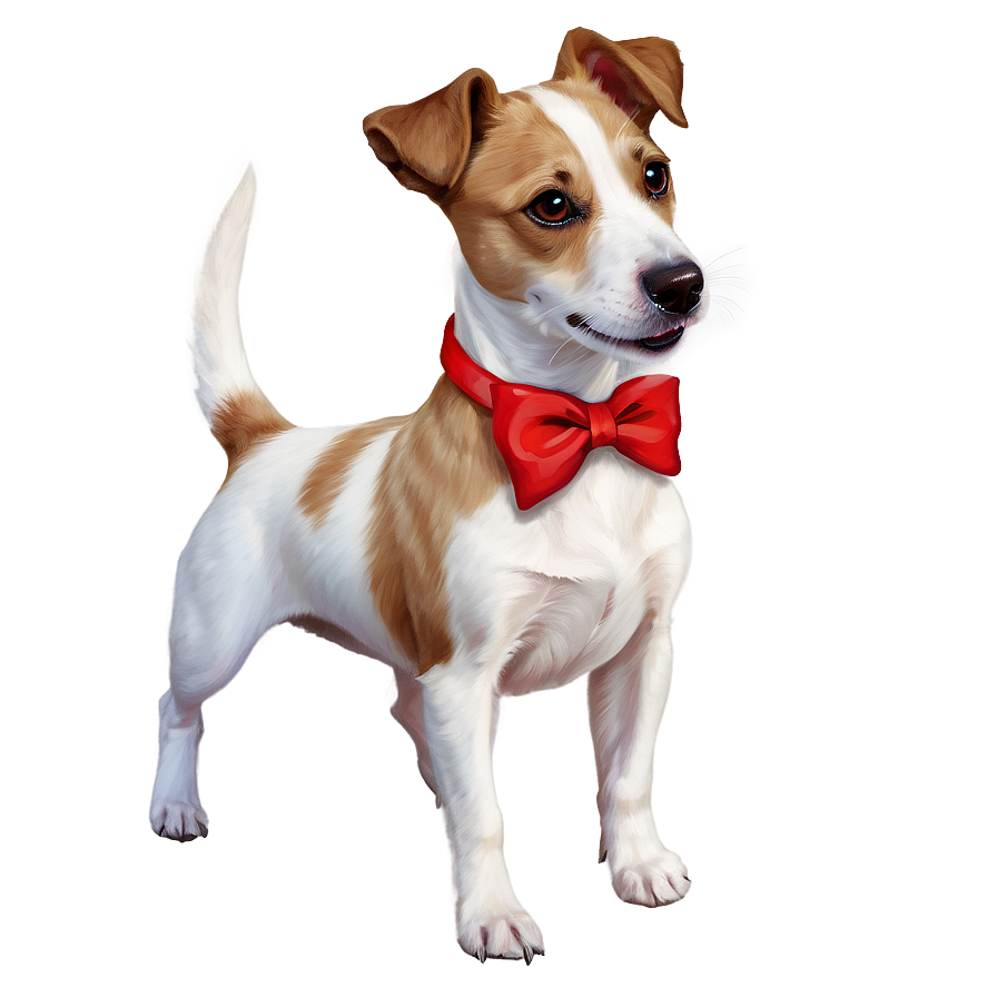 Jack Russell With Bow Png Uqb PNG Image