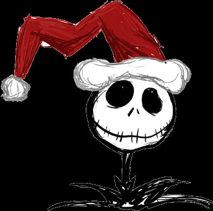 Jack Skellington Christmas Hat PNG Image