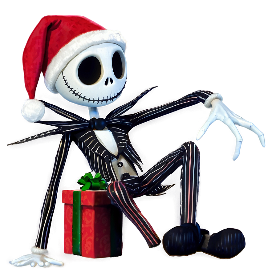 Jack Skellington Santa Magic Png Shf PNG Image