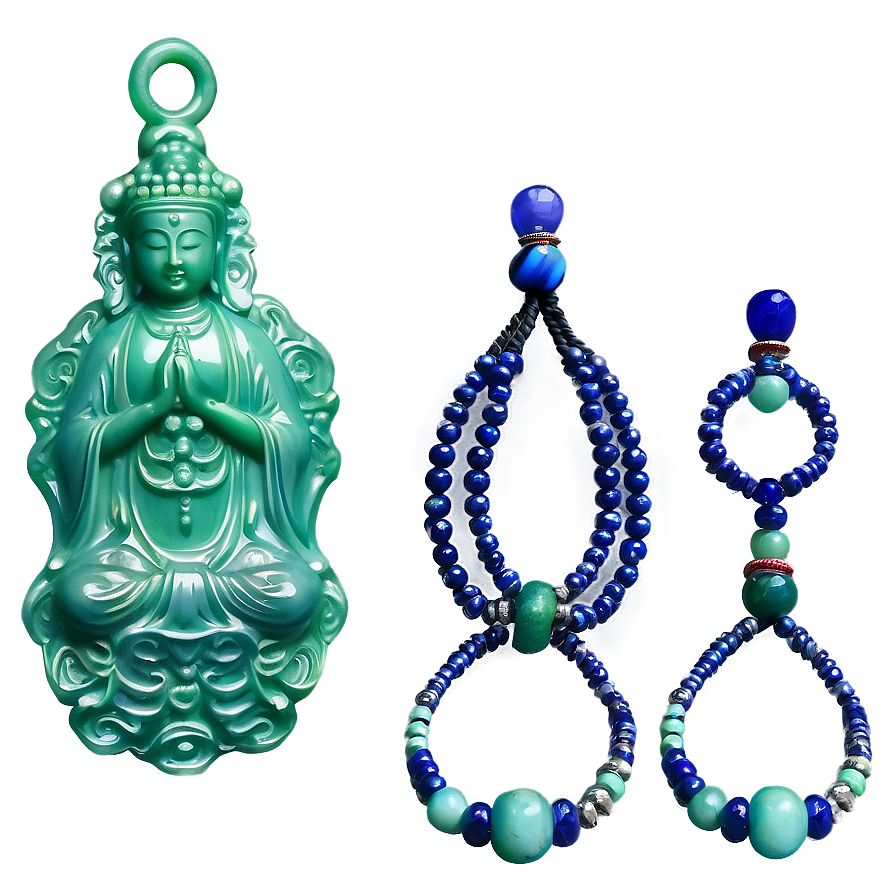 Jade Kwan Yin Pendant Png Puy46 PNG Image