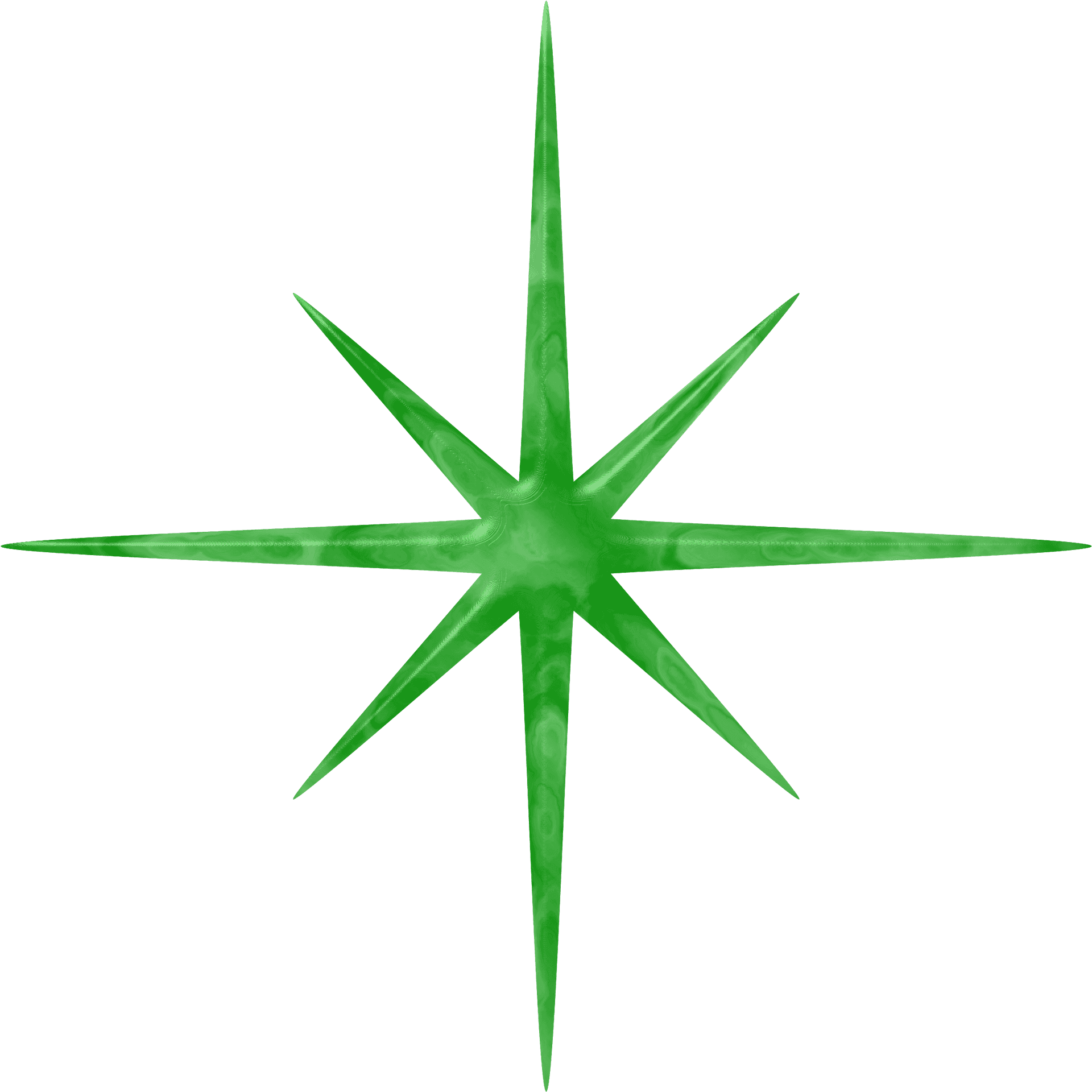 Jade Starburst Graphic PNG Image