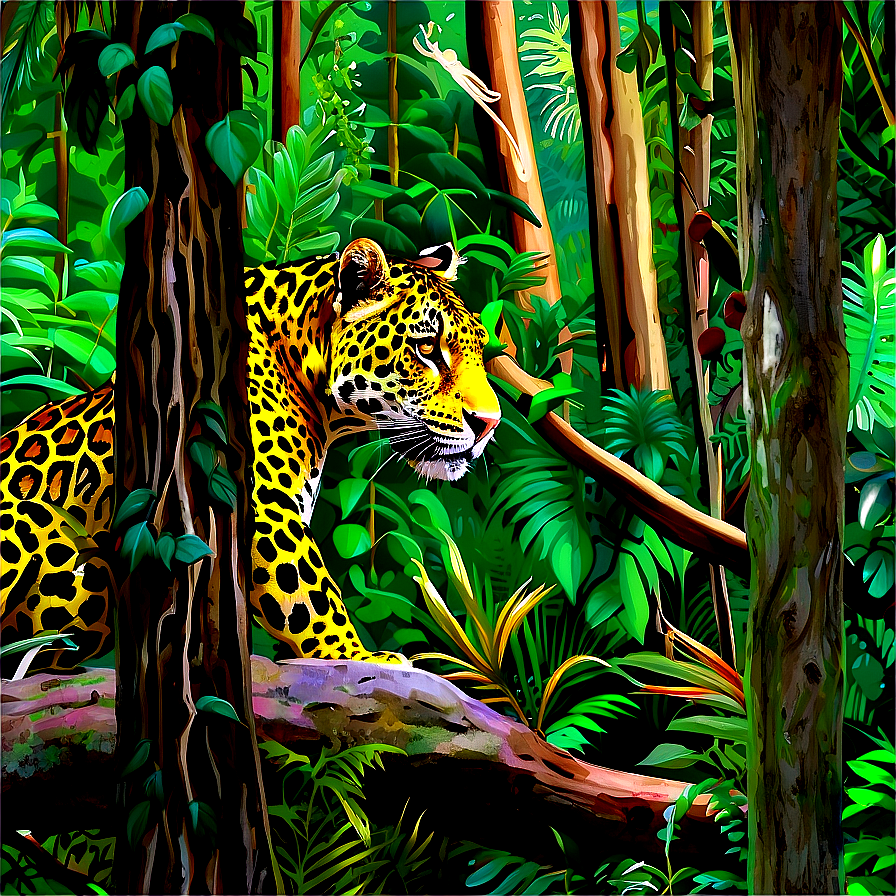 Jaguars In Dense Forest Png 06252024 PNG Image