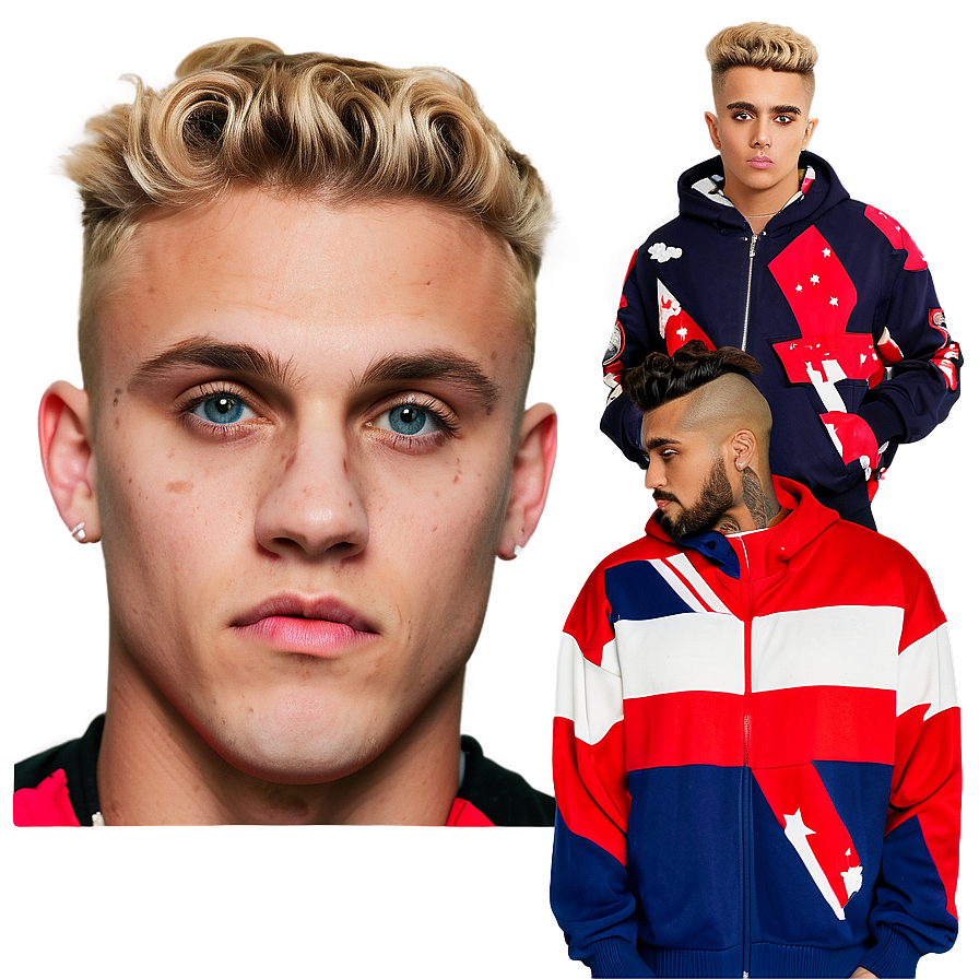 Jake Paul Portraitand Fashion Style PNG Image