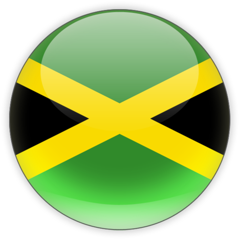 Jamaican Flag Button PNG Image