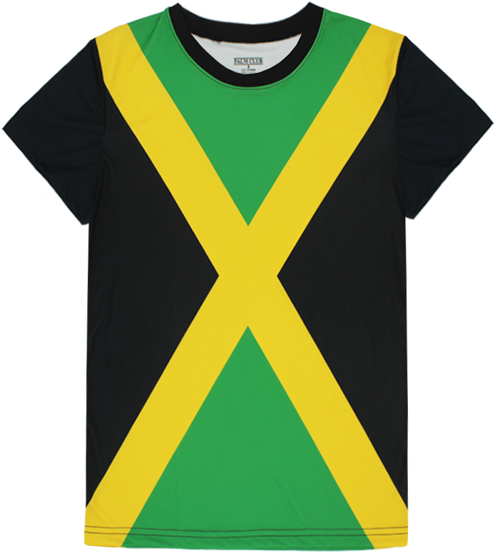 Jamaican Flag Design T Shirt PNG Image