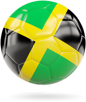 Jamaican Flag Soccer Ball PNG Image