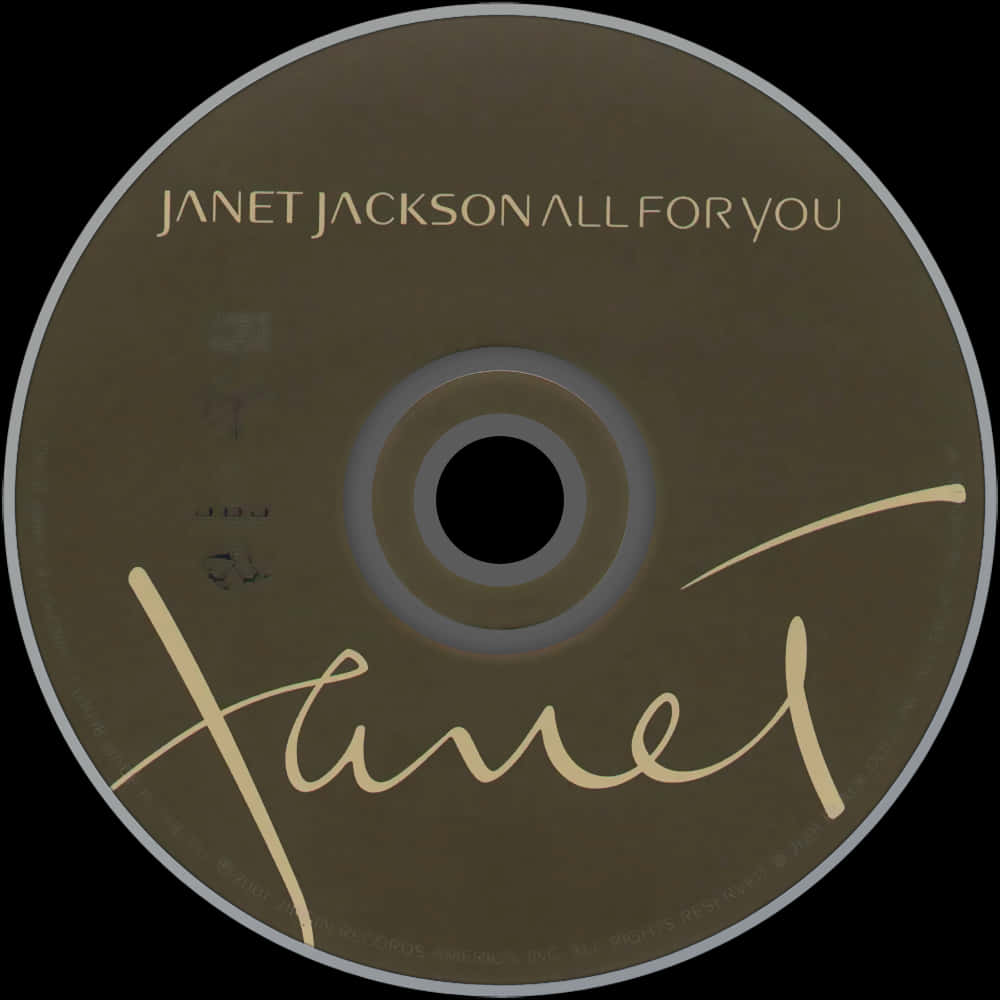 Janet Jackson All For You C D PNG Image