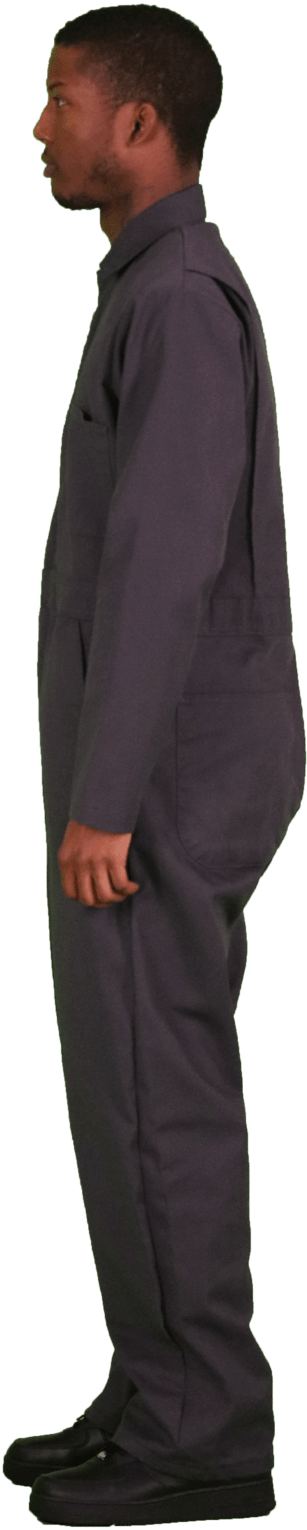 Janitor Uniform Side Profile PNG Image