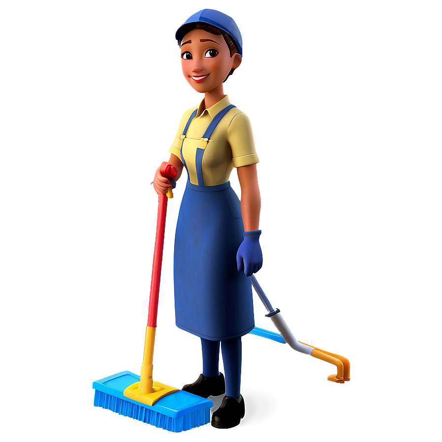 Janitor With Bucket Png 26 PNG Image