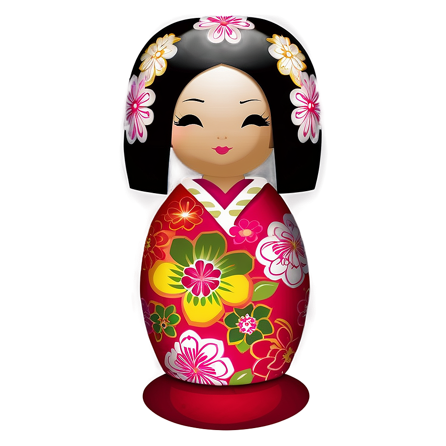 Japanese Kokeshi Doll Png Jyn74 PNG Image