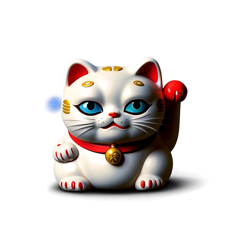 Japanese Lucky Cat Vector Png Uix PNG Image