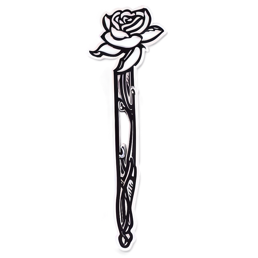 Japanese Rose Tattoo Picture Png Fsm PNG Image