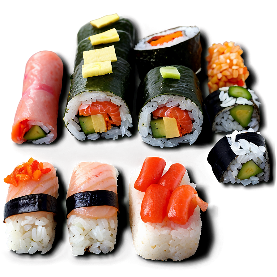 Japanese Sushi Selection Png Kof PNG Image