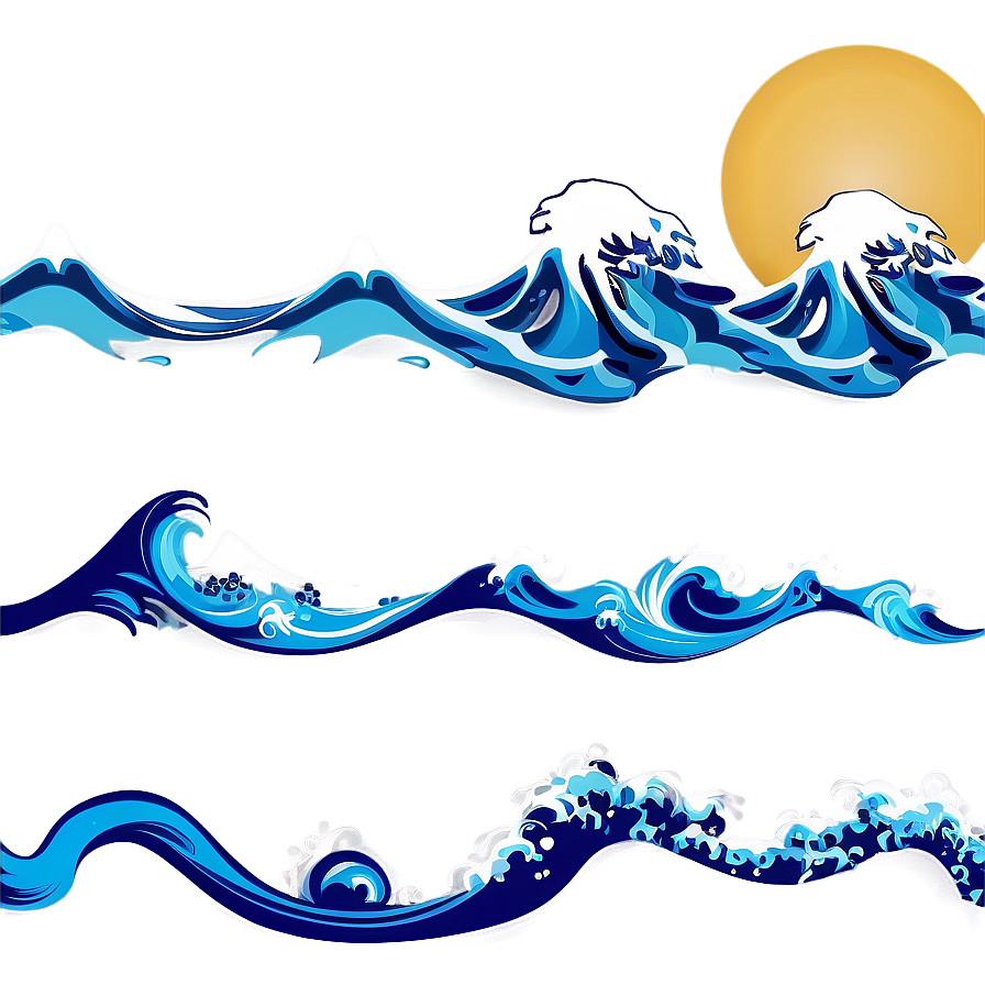 Japanese Wave D PNG Image